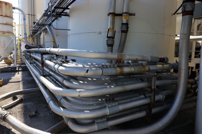 Pneumatic conveying piping