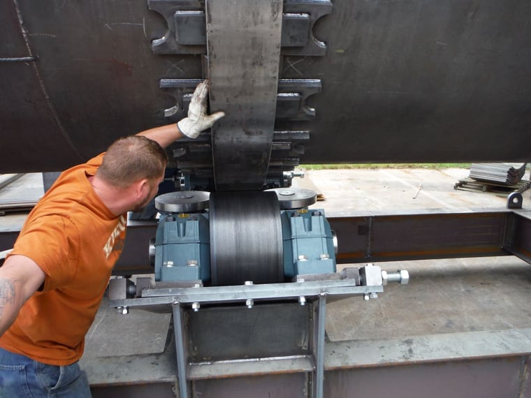 Industrial Rotary Dryer Drive Trunnions Inspection