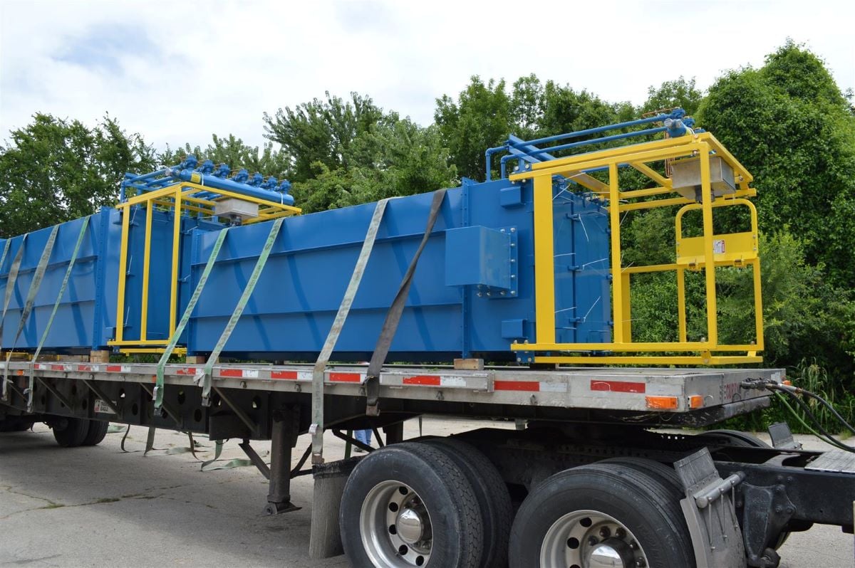 Two IAC Baghouse Dust Collectors Shipping to a Customer