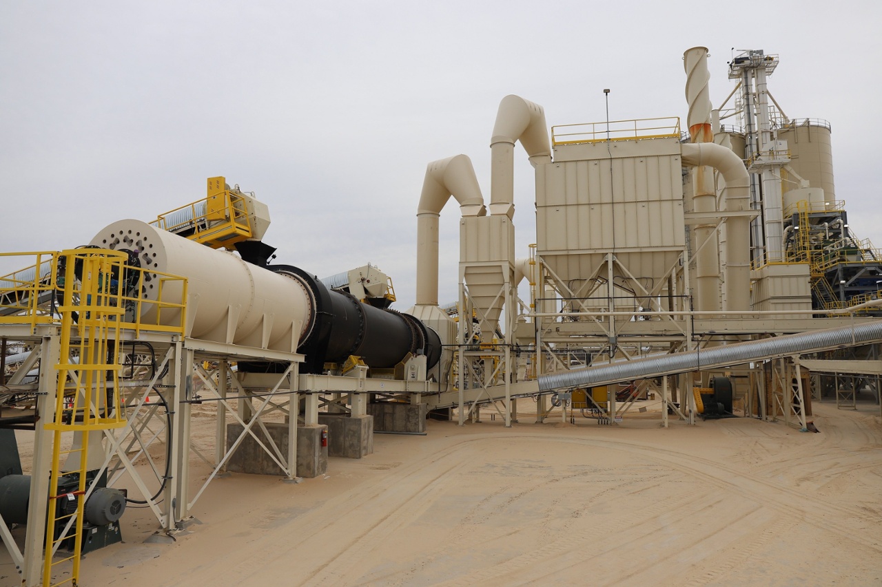 Frac Sand Rotary Dryer, Cyclone, and Baghouse Dust Collector