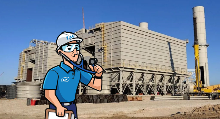 Baghouse dust collector and maintenance service man